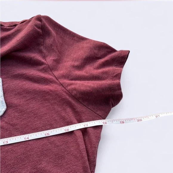 Aeropostale burgundy short sleeve top - Picture 4 of 6
